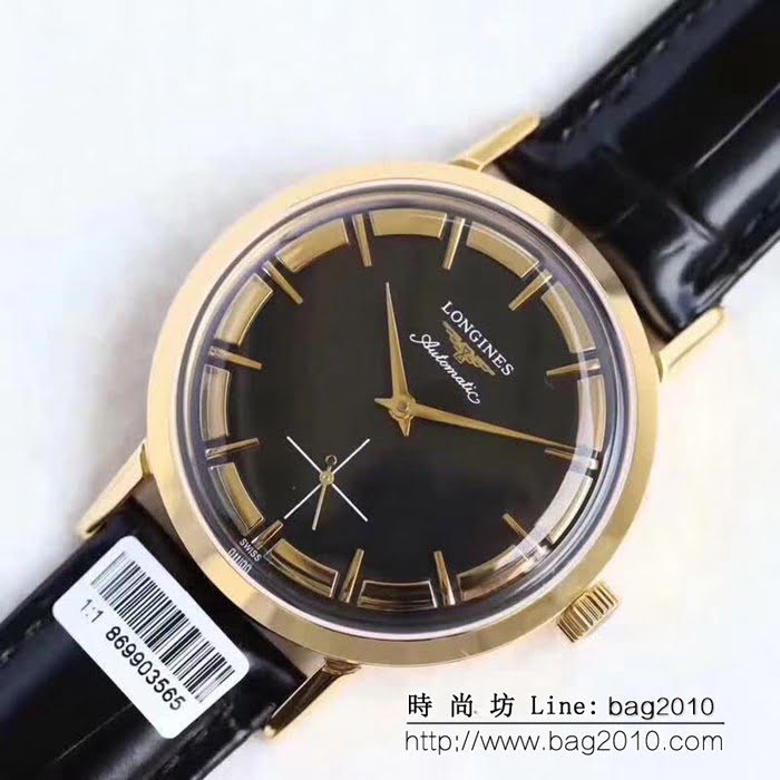 LONGINES浪琴 復古系列 鍋蓋玻璃高端男士腕表 WSS0161